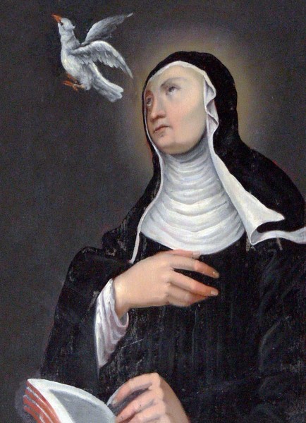 Saint Scholastica was born in Italy. According to a ninth century tradition, she was the twin sister of Saint Benedict of Nursia. Her feast day is 10 February, Saint Scholastica's Day



<a href="https://commons.wikimedia.org/wiki/File:St.Adolari_-_Empore_8_Scholastica.jpg" title="via Wikimedia Commons" target="_blank">Wolfgang Sauber</a> / <a href="https://creativecommons.org/licenses/by-sa/3.0" target="_blank">CC BY-SA</a>