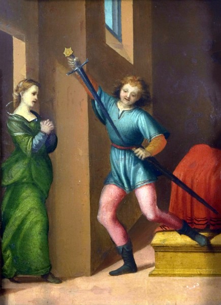 Saint Julian the Hospitaller Meeting his Wife after Killing his Parents - Painting Attributed to Franciabigio, circa 1515 


<a href="https://commons.wikimedia.org/wiki/File:Attributed_to_Franciabigio,_Saint_Julian_the_Hospitaller_Meeting_his_Wife_after_Killing_his_Parents.jpg" title="via Wikimedia Commons" target="_blank">Franciabigio</a> / Public domain